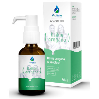 Dzikie oregano 100% naturalny olej, 90% Naturalnego karwakrolu 30 ml suplement diety - Avitale