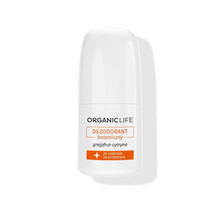 Dezodorant botaniczny grejpfrut i cytryna bez aluminium Organic Life w kulce 50 ml