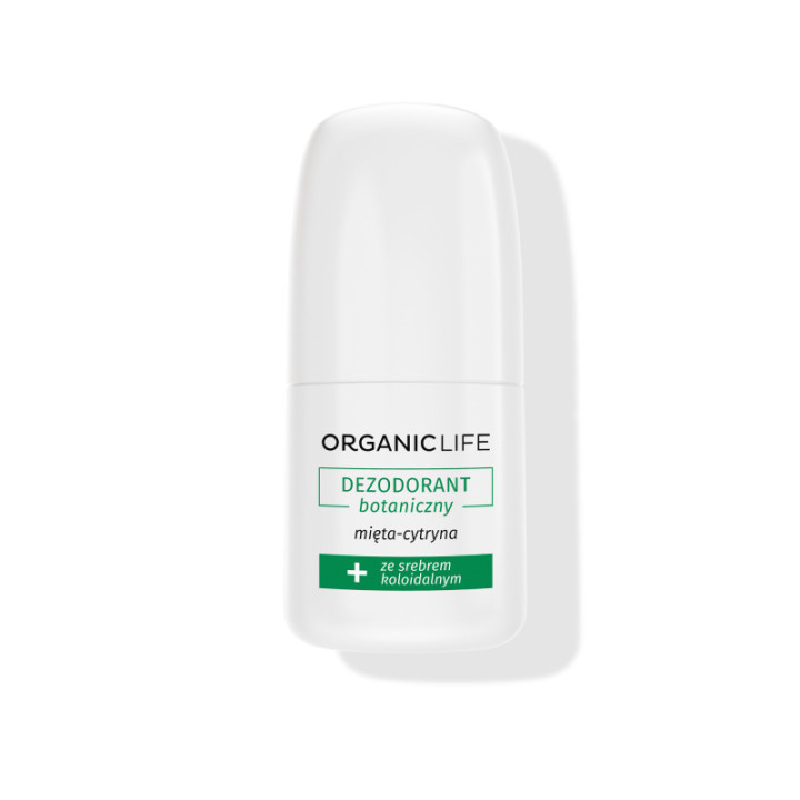 Dezodorant botaniczny bez aluminium mięta i cytryna w kulce Organic Life 50 ml