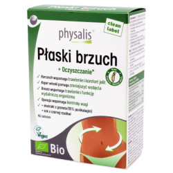 Physalis Płaski Brzuch BIO – tabletki na trawienie i wzdęcia– 45 sztuk Physalis suplement diety