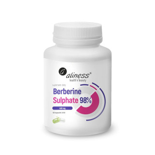 Berberine Sulphate 98% 400 mg 60 kaps VEGE suplement diety
