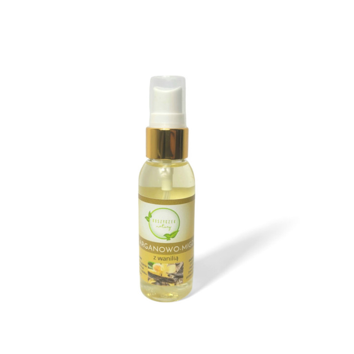 Olejek arganowo-migdałowy z wanilią 50 ml – Koszyczek Natury do ciała i włosów