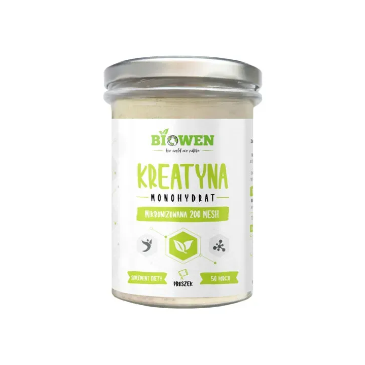 Kreatyna w proszku monohydrat mikronizowana 200 MESH Biowen suplement diety – 250 g