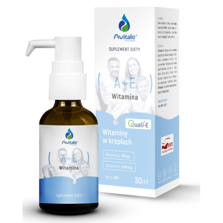 Witamina A+E QualiE x 30 ml suplement diety - Avitale