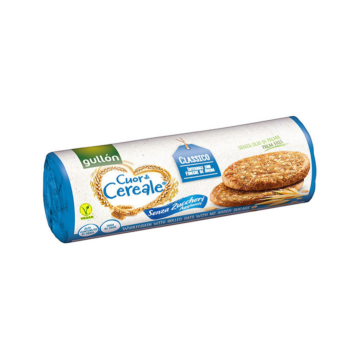 Pełnoziarniste ciasteczka Cuor di cereale, bez dodatku cukru 280g - GULLÓN
