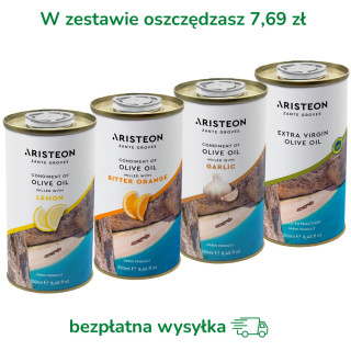 Oliwa z oliwek Aristeon zestaw 4 oliw po 250 ml BEZPŁATNA DOSTAWA