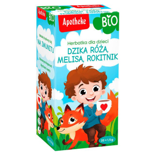 BIO herbatka dla dzieci - dzika róża i rokitnik Apotheke od 9. miesiąca (20x1,5 g) 30 g