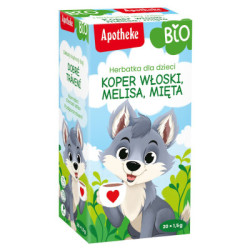 Herbatka dla dzieci - koper włoski, melisa i mięta po 6. miesiącu BIO (20 x 1,5 g) 30 g - Apotheke