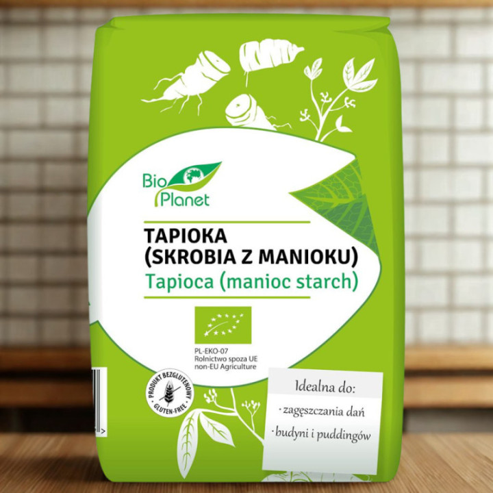 Tapioka (skrobia z manioku) bezglutenowa BIO 400 g - BIO Planet