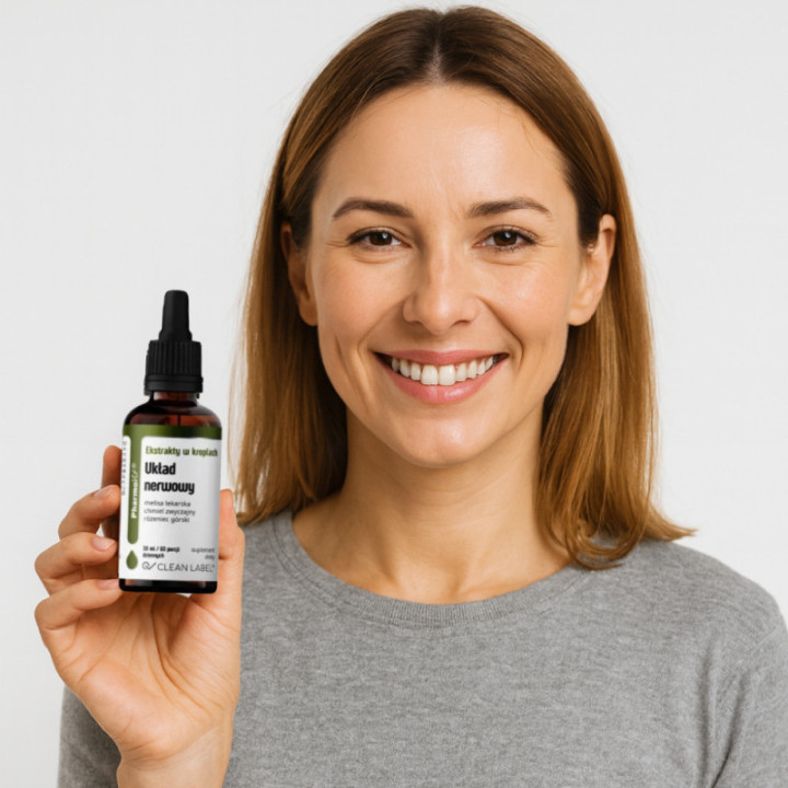 Ekstrakty w kroplach na układ nerwowy 30 ml Pharmovit suplement diety