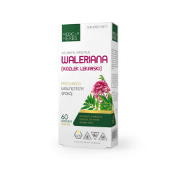 Waleriana (Kozłek Lekarski) 300mg, 60 kapsułek suplement diety - MEDICA HERBS