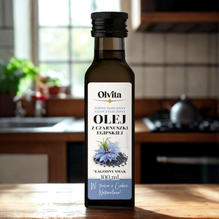 Olej z czarnuszki egipskiej zimnotłoczony 100 ml Olvita (Egipt)