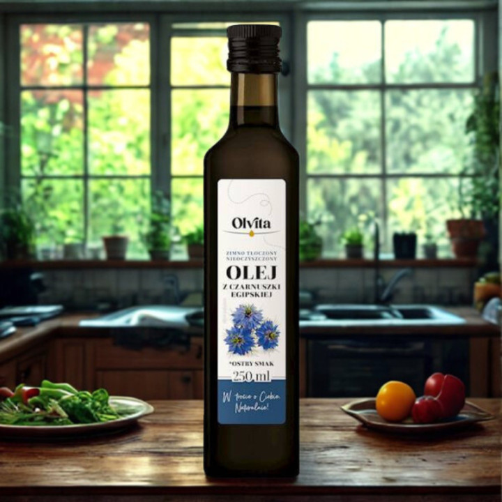 Olej z czarnuszki zimnotłoczony 250 ml (Egipt) Olvita
