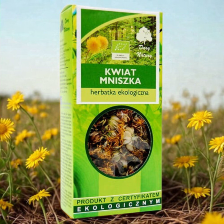 BIO Kwiat Mniszka Dary Natury herbatka 25 gramów