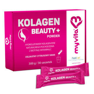 Kolagen Beauty Powder 30 saszetek (300g) suplement diety - MyVita