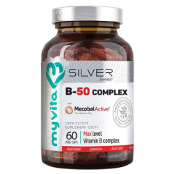 Witamina B-50 Complex Silver 60 kapsułek suplement diety - MyVita