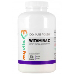 Witamina C proszek 500 g kwas L-Askorbinowy suplement diety - MyVita