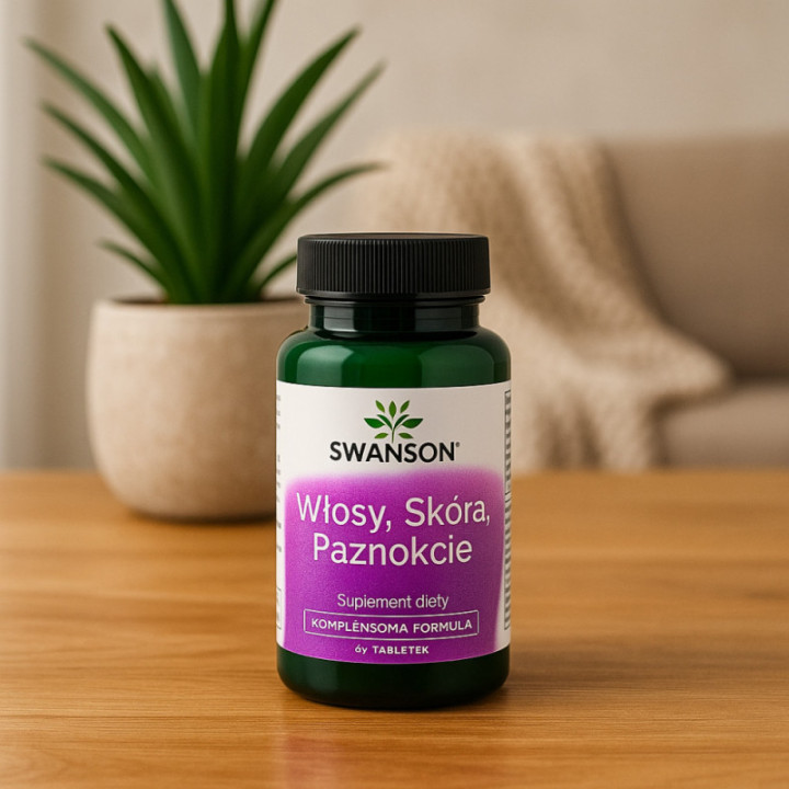 Włosy, skóra, paznokcie suplement diety Swanson 60 tabletek
