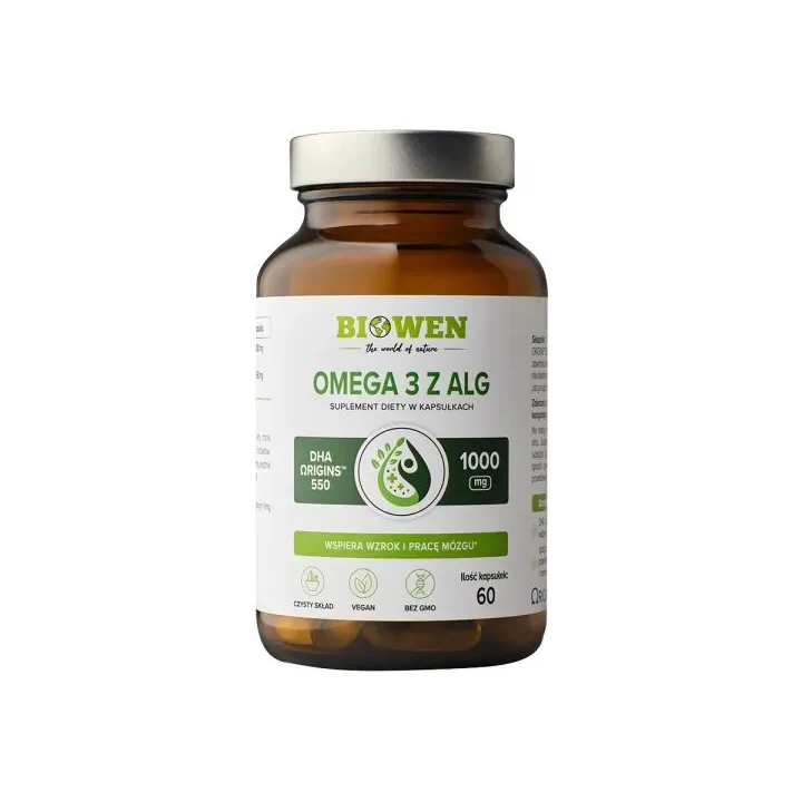 Omega-3 z alg (60 kapsułek)  suplement diety - Biowen