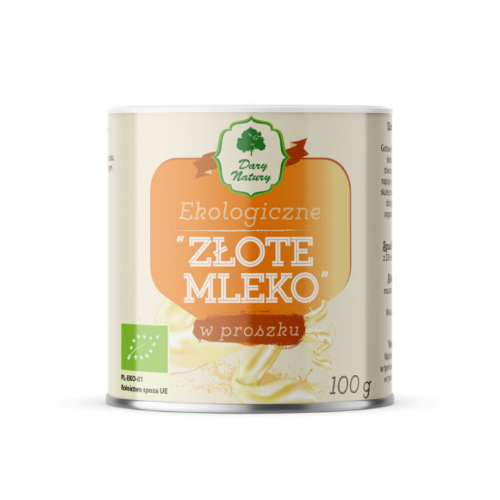 Złote mleko BIO – przyprawa do mleka z kurkumą | Dary Natury