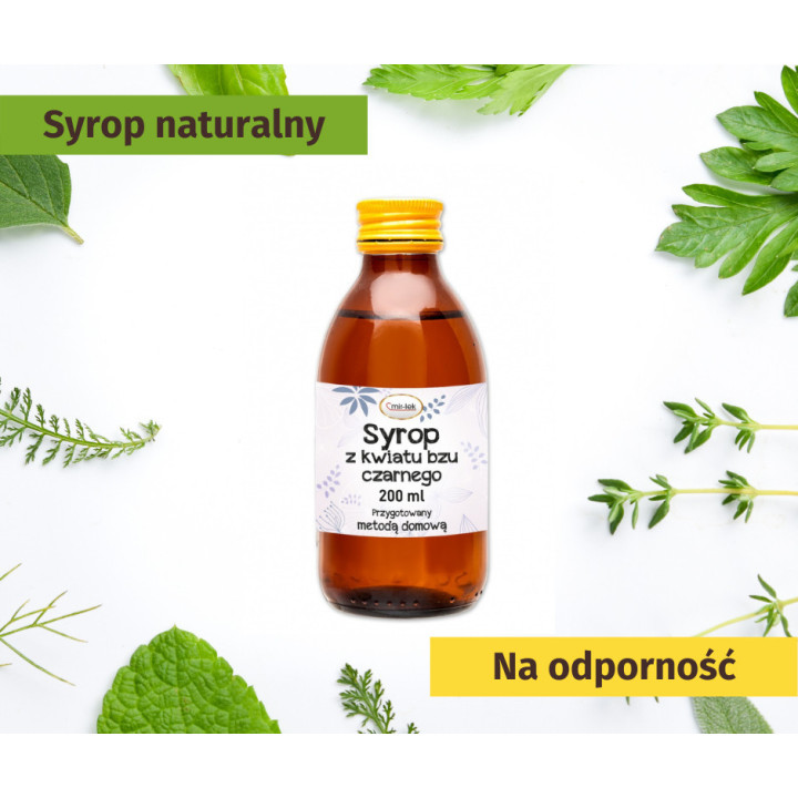 Syrop z kwiatów czarnego bzu Mir-Lek 200 ml suplement diety
