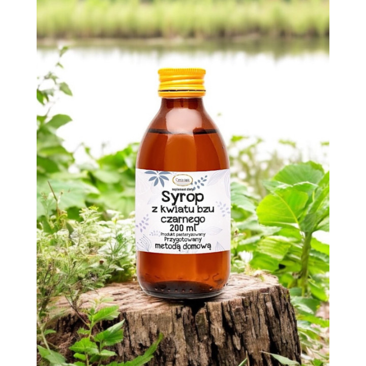 Syrop z kwiatów czarnego bzu Mir-Lek 200 ml suplement diety