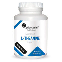 L-Theanine 200 mg, 100 kapsułek suplement diety - Aliness