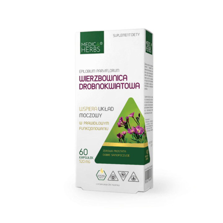 Wierzbownica drobnokwiatowa 20% polifenoli, 60 kapsułek suplement diety - MEDICA HERBS