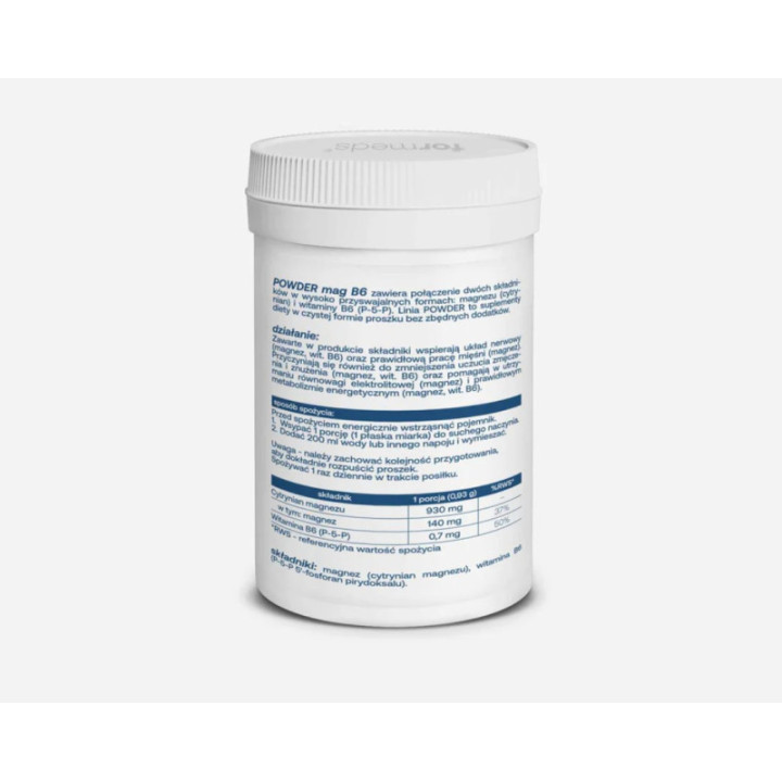 MAG B6 Powder (magnez+witamina B6 w proszku) FORMEDS 60 porcji suplement diety
