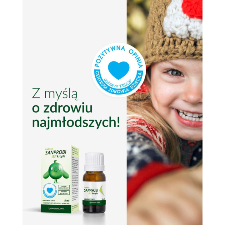 Sanprobi IBS – Probiotyk w Kroplach dla Dzieci Zdrowa Flora Bakteryjna
