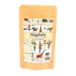 Migdały w czekoladzie 100 g bez dodatku cukru - Pięć Przemian