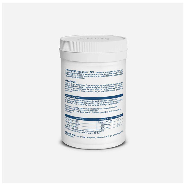 F-CALCIUM (wapń) z witaminą D3 Formeds 60 porcji suplement diety