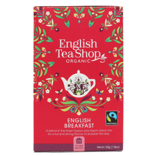 BIO herbata czarna English Breakfast 20 saszetek (50 g) - English Tea Shop Organic
