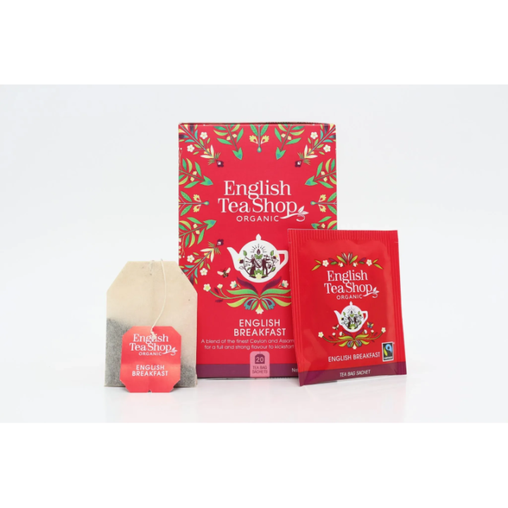 BIO herbata czarna English Breakfast 20 saszetek (50 g) - English Tea Shop Organic