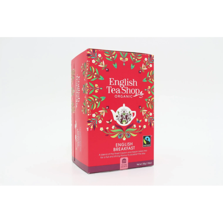 BIO herbata czarna English Breakfast 20 saszetek (50 g) - English Tea Shop Organic