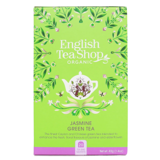 BIO herbata zielona z jaśminem 20 saszetek 40 g - English Tea Shop
