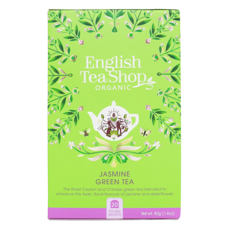 BIO herbata zielona z jaśminem 20 saszetek 40 g - English Tea Shop