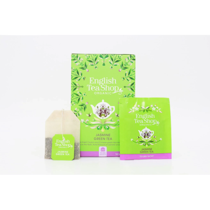 BIO herbata zielona z jaśminem 20 saszetek 40 g - English Tea Shop