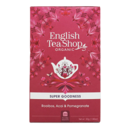 Herbata Rooibos, Acai & Pomegranate 20 saszetek 30 g - English Tea Shop Organic