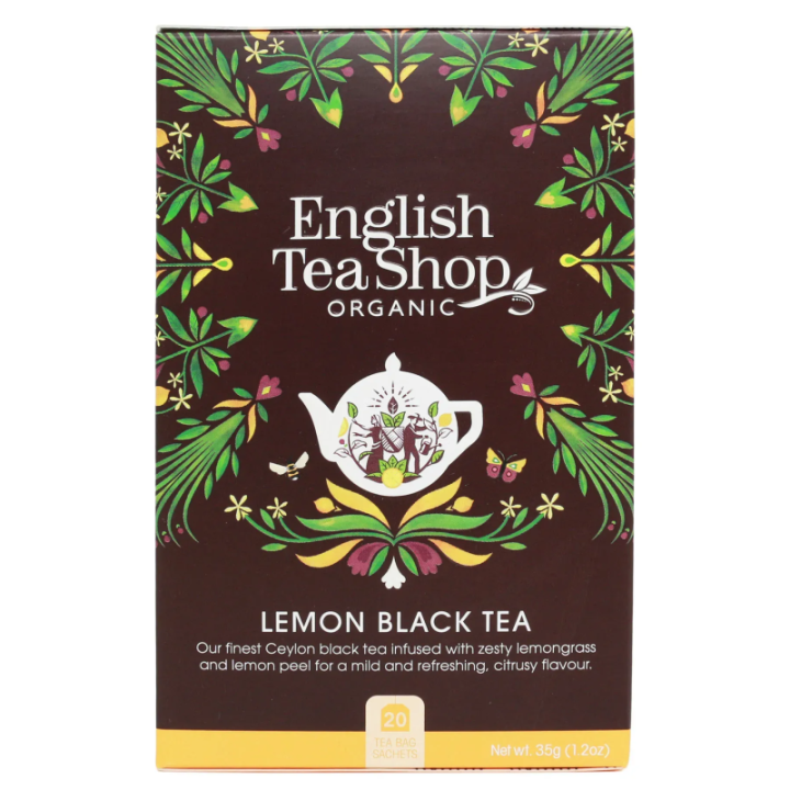 Herbata Lemon Black Tea 20 saszetek 35 g - English Tea Shop Organic