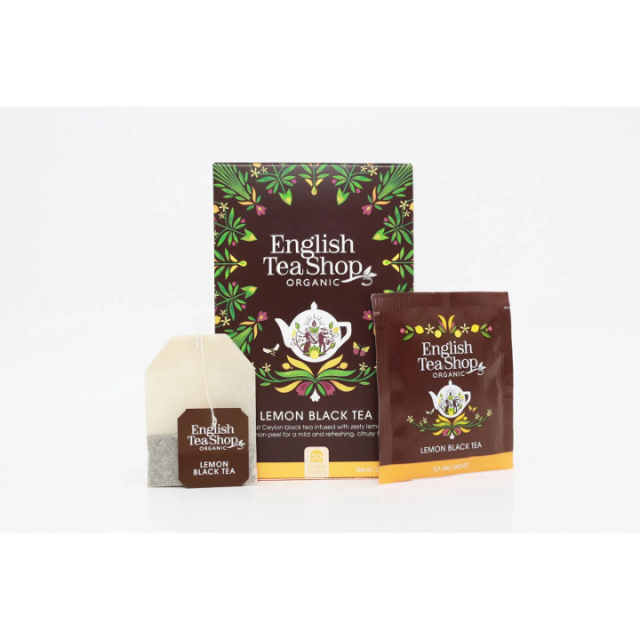 Herbata Lemon Black Tea 20 saszetek 35 g - English Tea Shop Organic