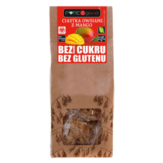 Ciastka owsiane z mango bez dodatku cukrów 150 g – Pure&Good