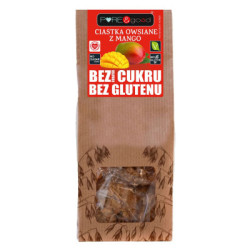 Ciastka owsiane z mango bez dodatku cukrów 150 g – Pure&Good