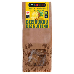 Ciastka owsiane z ananasem bez dodatku cukrów 150 g – Pure&Good