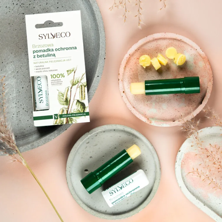 Brzozowa pomadka ochronna z betuliną do ust - Sylveco 4,6 g