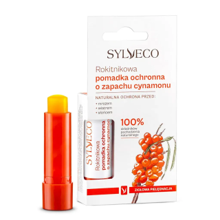 Pomadka ochronna do ust rokitnikowa o zapachu cynamonu Sylveco 4,4 g