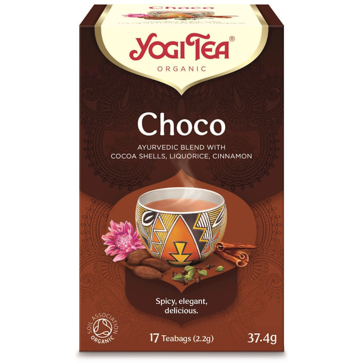 BIO herbata Choco - czekoladowa (17 saszetek x 2,2 g) 37,4 g - Yogi Tea