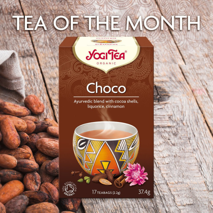 BIO herbata Choco - czekoladowa (17 saszetek x 2,2 g) 37,4 g - Yogi Tea