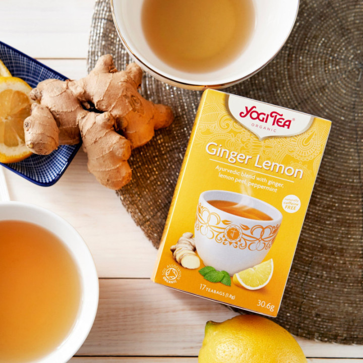 BIO herbata Ginger lemon - imbir i cytryna (17 saszetek x 1,8 g) 30,6 g - Yogi Tea