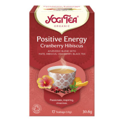 BIO herbata Positive Energy Cranberry Hibiscus (17 saszetek x 1,8 g) 30,6 g - Yogi Tea